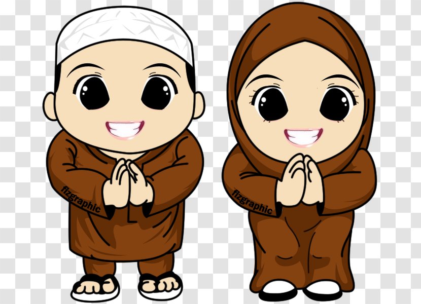 Muslim Islam Cartoon Clip Art - Animation - Aidilfitri Transparent PNG