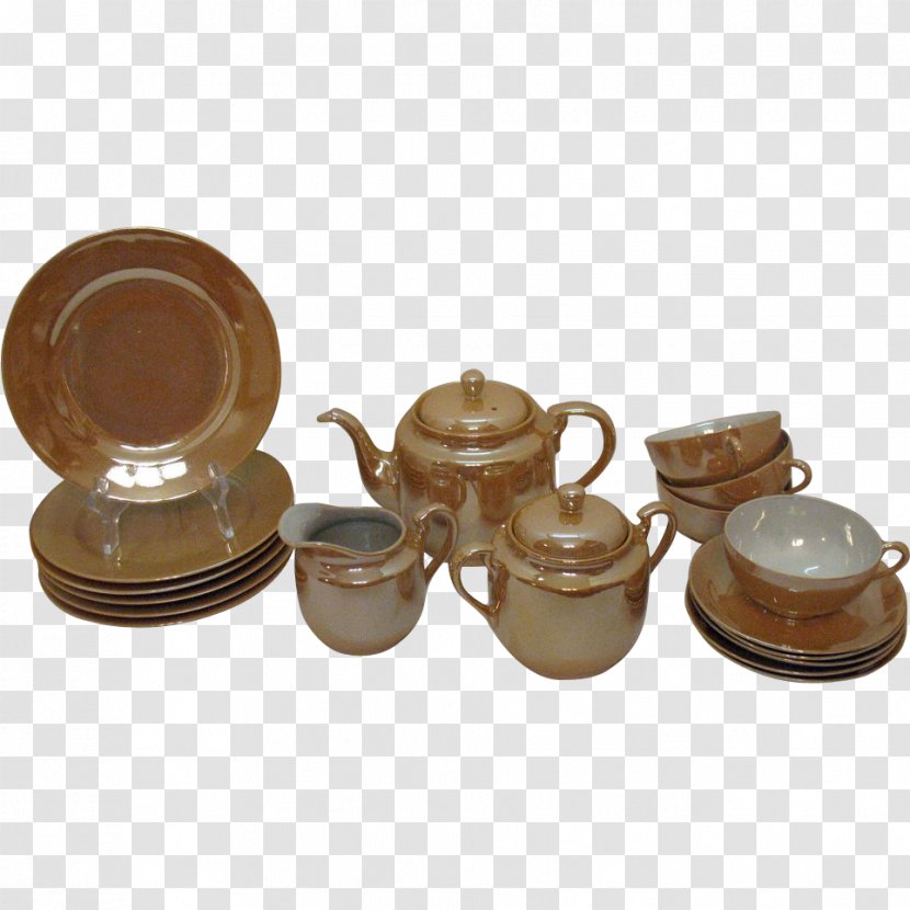 Ceramic Saucer Kettle Pottery Teapot - Cup Transparent PNG