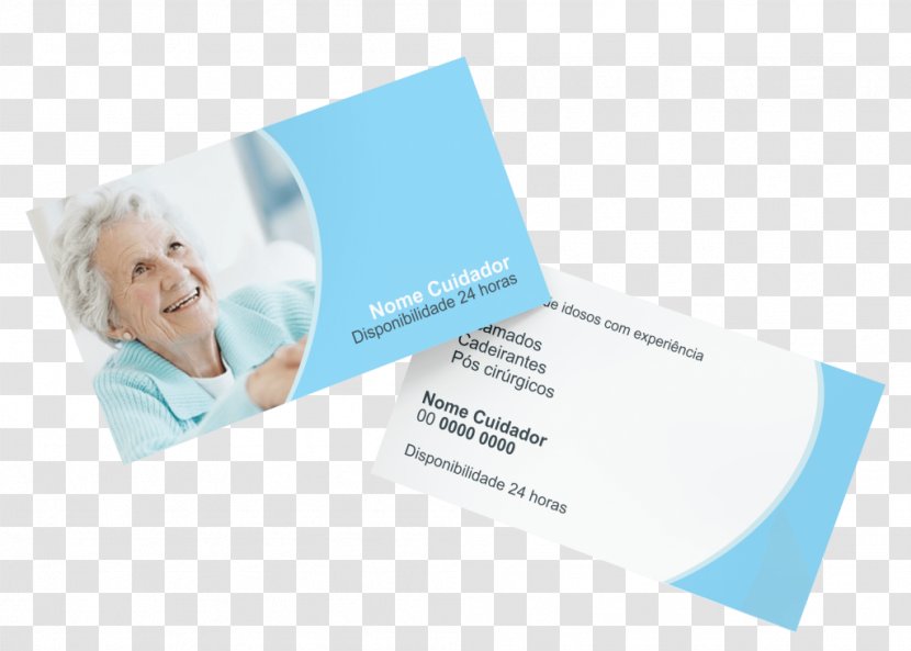 Business Cards Old Age Caregiver Cardboard Credit Card Transparent PNG