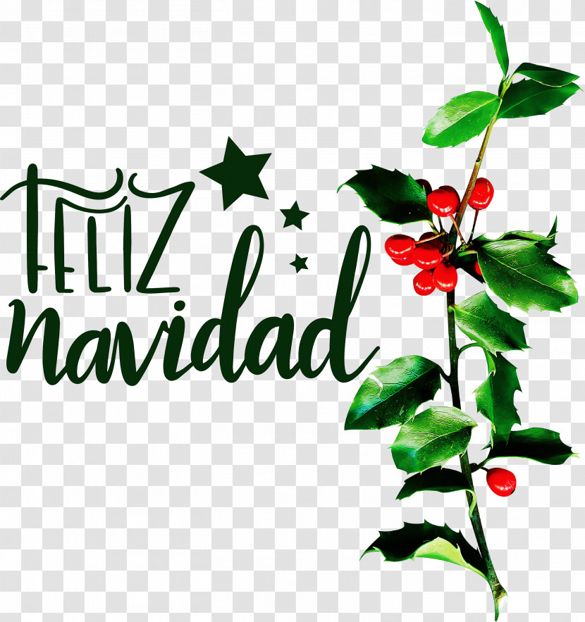 Feliz Navidad Merry Christmas Transparent PNG