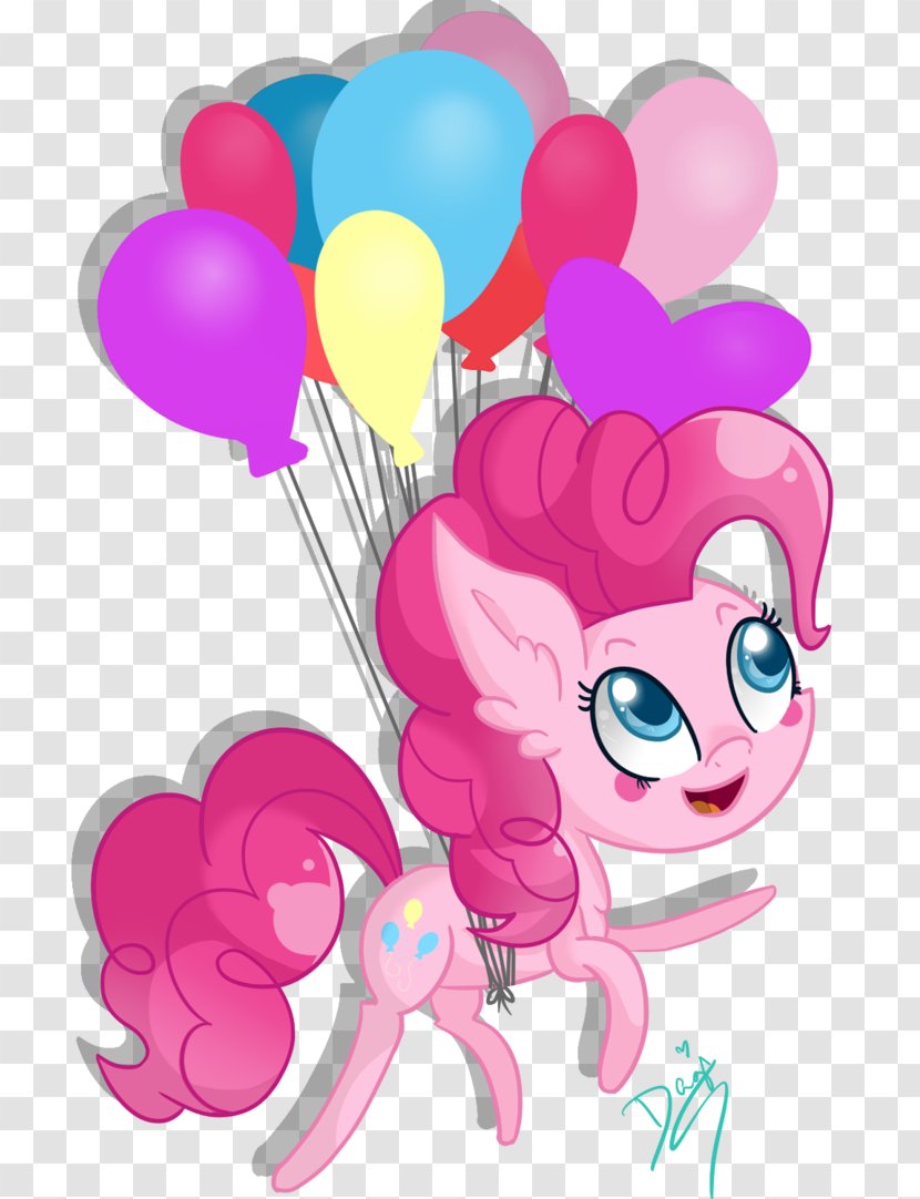 Pinkie Pie Smile DeviantArt Balloon - Tree - Lovely Pony Transparent PNG