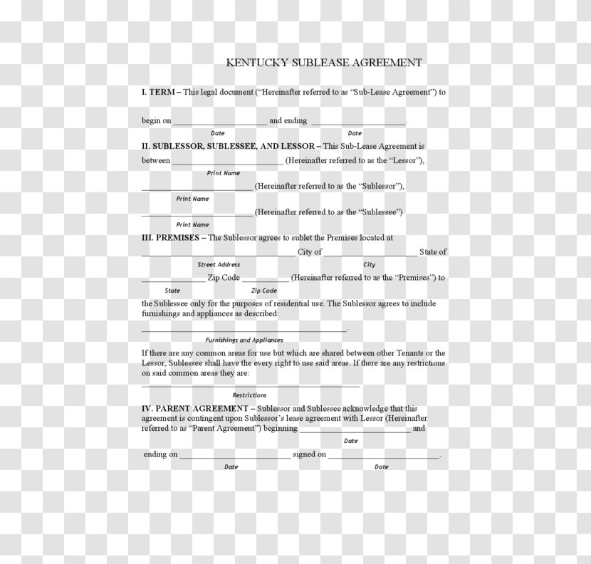 Rental Agreement Contract Lease Renting Real Estate - Watercolor - Apartment Transparent PNG