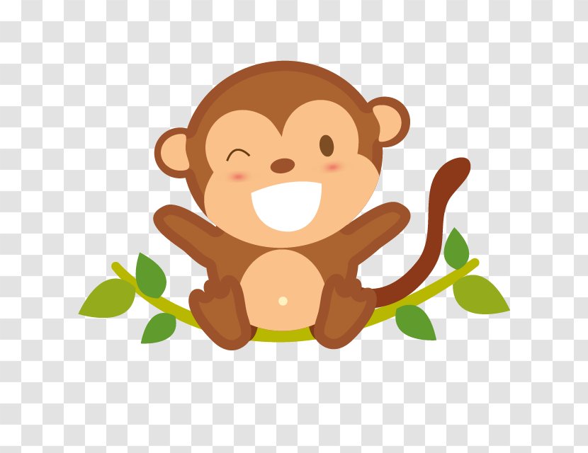 Cartoon Monkey Drawing - Royaltyfree Transparent PNG