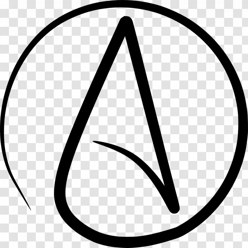 Atheism Symbol Religion Atheist Alliance International God - Line Art Transparent PNG