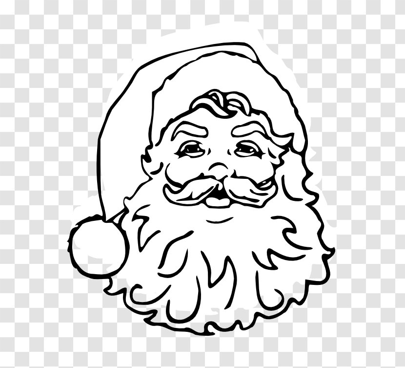 Santa Claus Christmas Child Drawing Clip Art - Black Pictures Transparent PNG