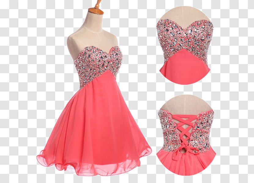 Cocktail Dress Evening Gown Prom - Heart Transparent PNG