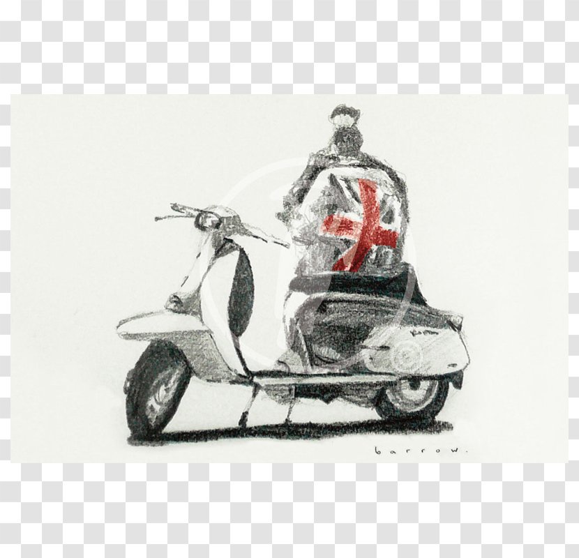 Scooter Vespa Lambretta Mod Rocker - Frame Transparent PNG