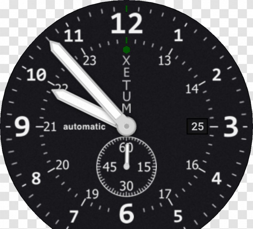 Clock Speedometer Measuring Instrument Tachometer Gauge - Black Background Transparent PNG