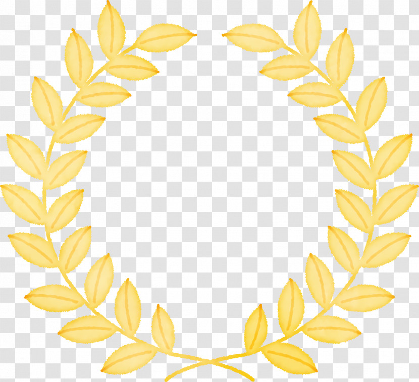 Yellow Petal Commodity Line Pattern Transparent PNG
