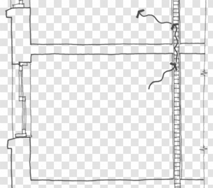 Door Load-bearing Wall Lintel Framing - Line Art Transparent PNG