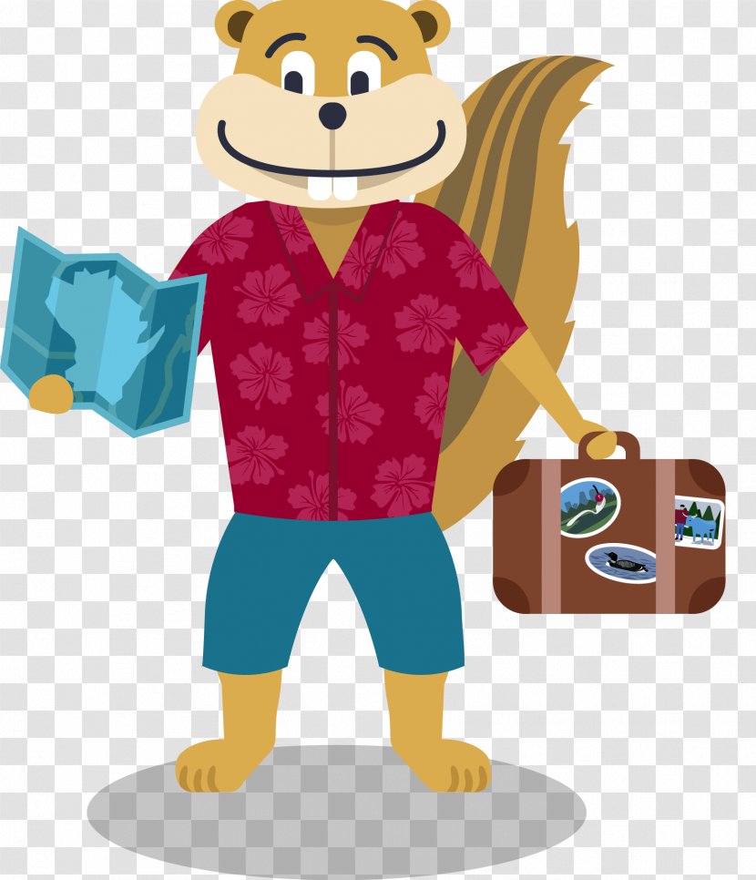 Illustration Clip Art Product Character Mascot - Cartoon - Gopher Map Transparent PNG