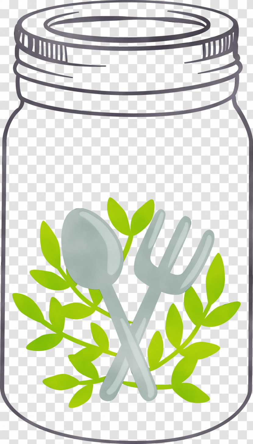 Line Art Food Storage Containers Leaf Green Tree Transparent PNG