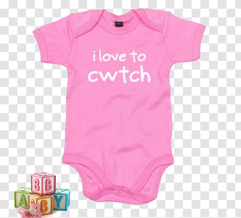 Baby & Toddler One-Pieces T-shirt Welsh Language Sleeve Sibling - Magenta - Drying Clothes Transparent PNG