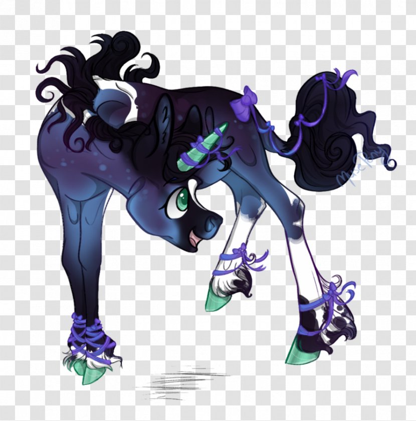 Horse Cartoon Legendary Creature - Purple Transparent PNG