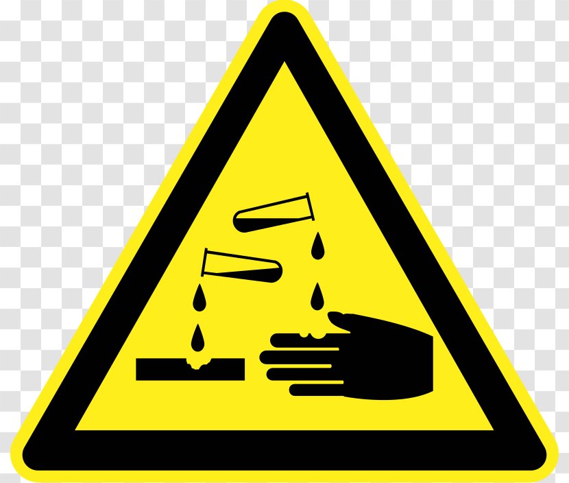 Corrosive Substance Hazard Symbol Corrosion Acid Warning Sign - Hydrochloric - Material Transparent PNG