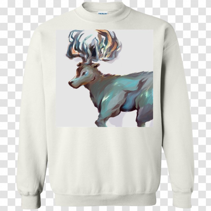 T-shirt Sweater Hoodie Jon Snow - Deer Watercolor Transparent PNG