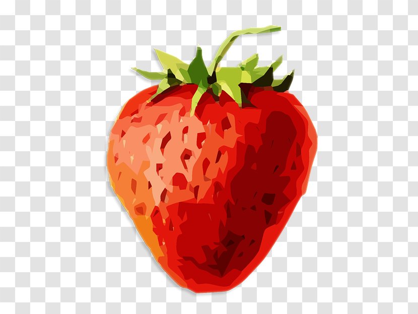 Strawberry Fruit Aedmaasikas - Painted Transparent PNG
