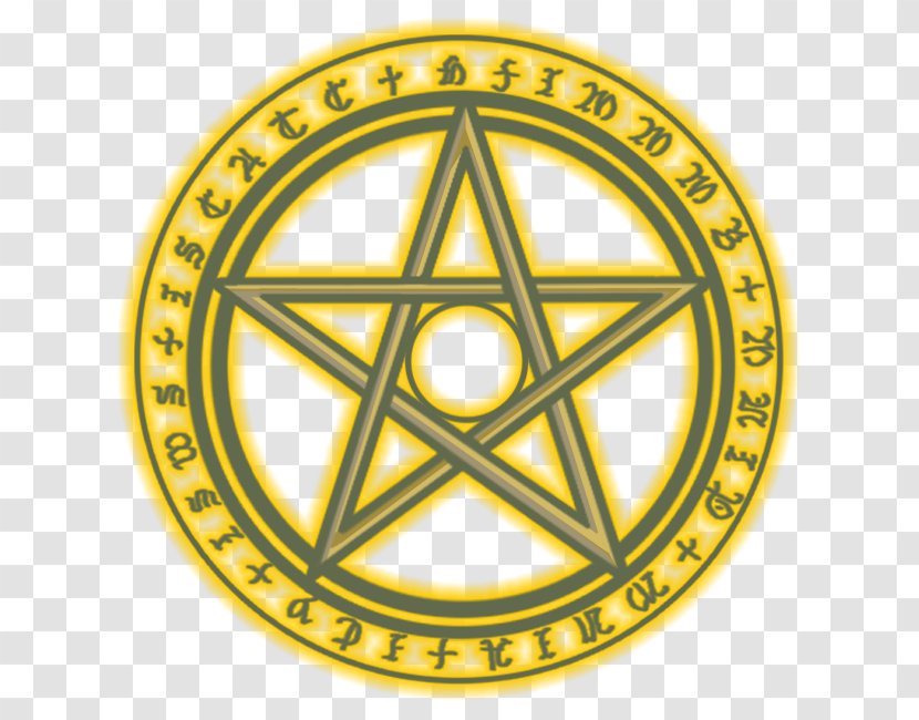 Pentagram Wicca Witchcraft Ceremonial Magic - Logo - Pentacle Invertit Transparent PNG
