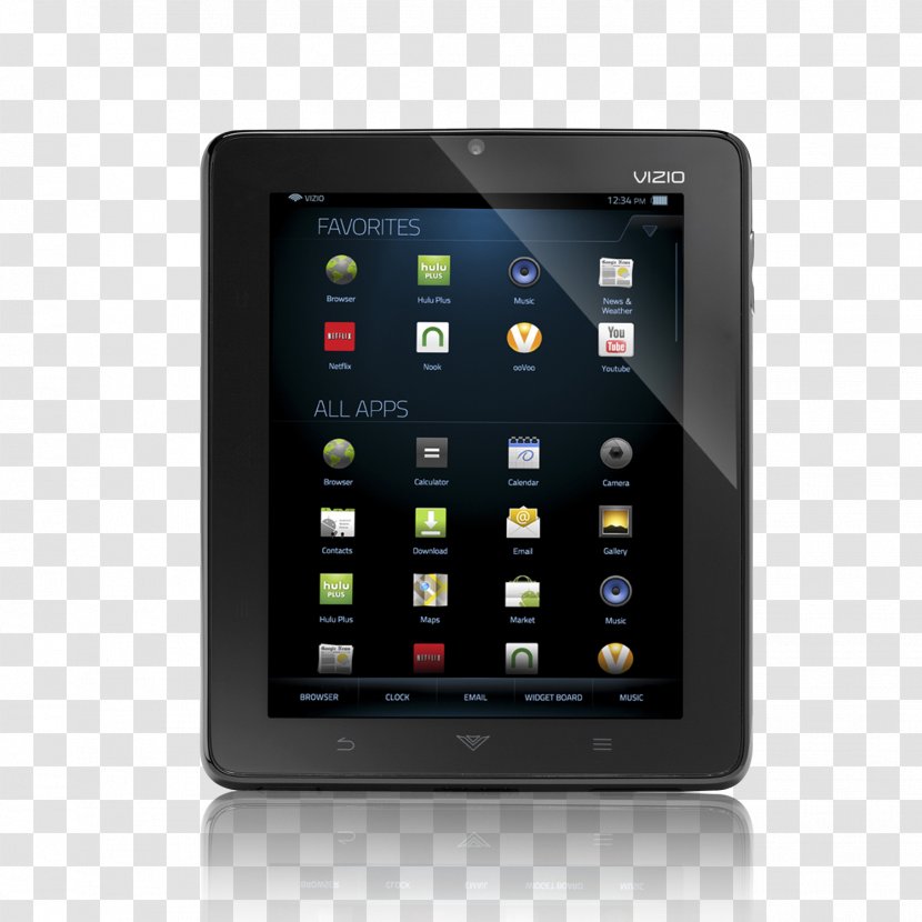 Vizio Tablet VTAB1008 Laptop Computer Handheld Devices - Monitors Transparent PNG