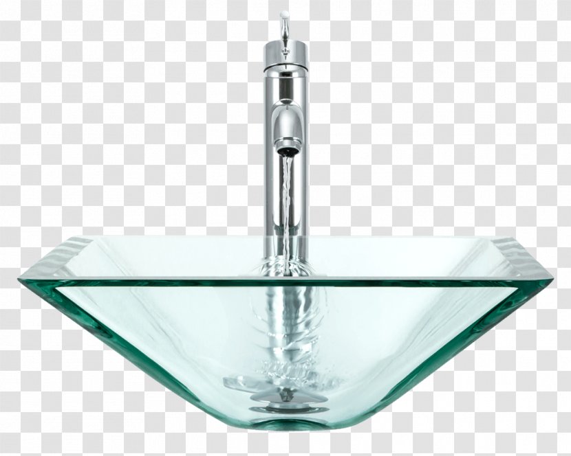 Glass Tap Bowl Sink Crystal - Drain Transparent PNG