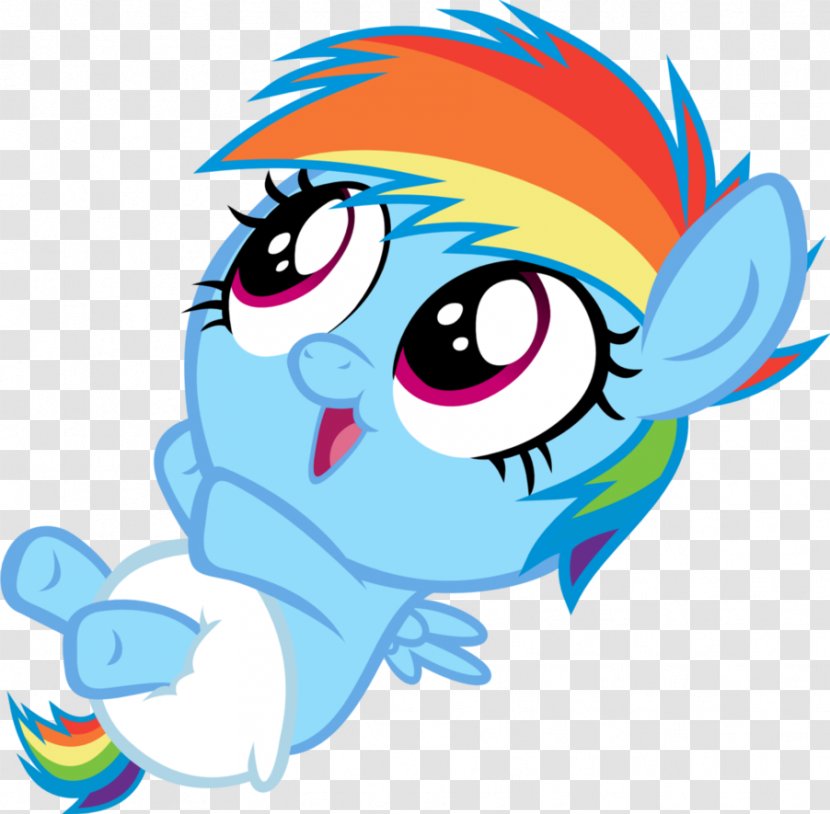 Rainbow Dash Foal Fluttershy Cuteness Pony - Frame - Diapers Vector Transparent PNG