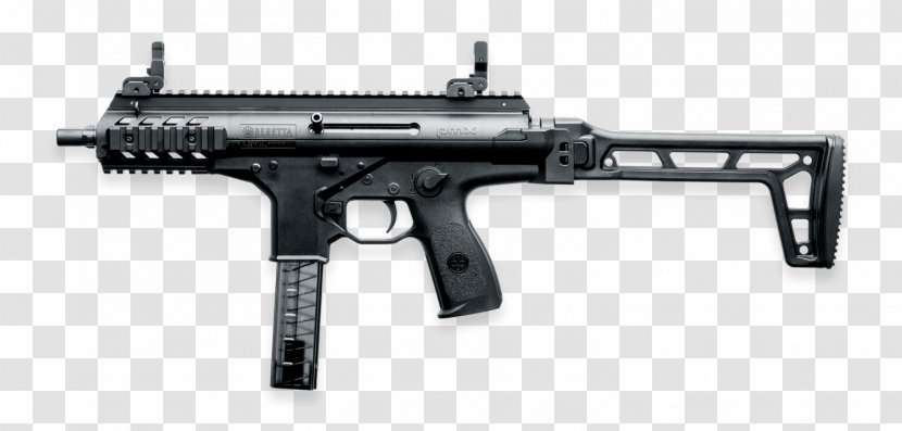Submachine Gun Beretta M12 Firearm 9×19mm Parabellum - Heart - Weapon Transparent PNG