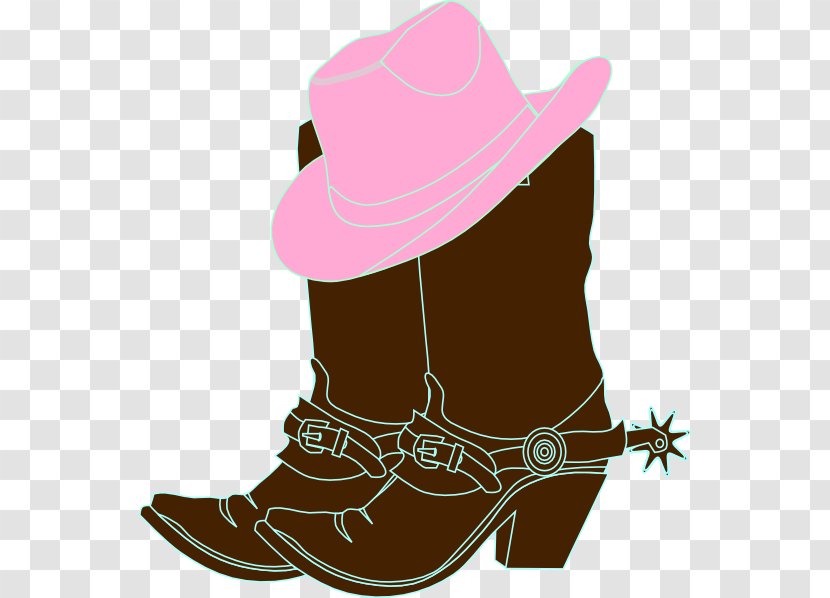 Hat 'n' Boots Cowboy Boot - Cowgirl Transparent PNG