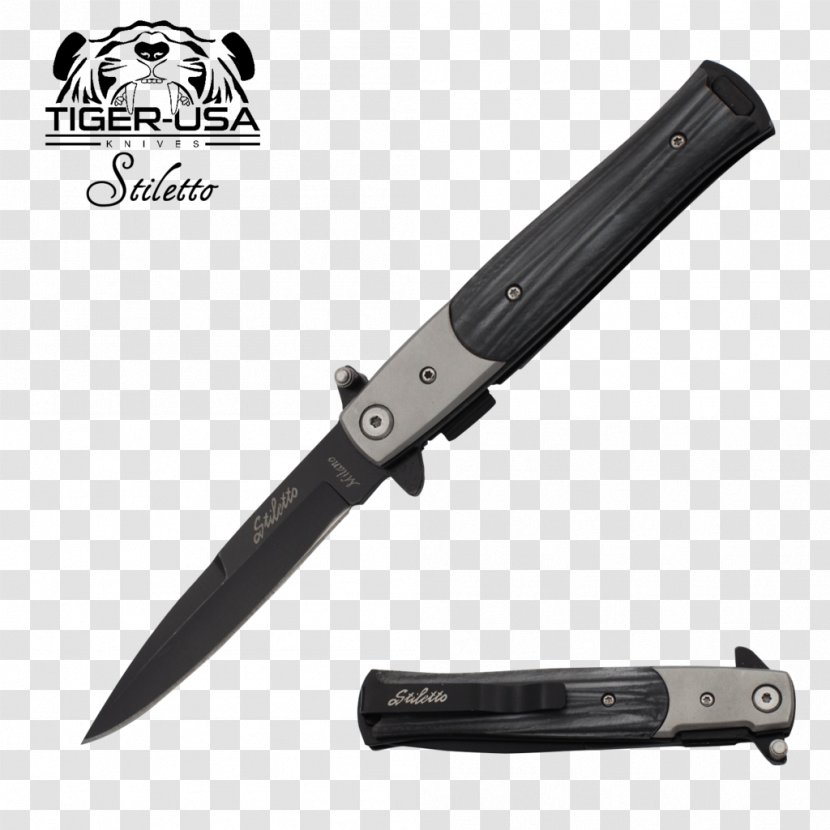 Assisted-opening Knife Switchblade Stiletto - Assistedopening - Box Opening Knives Transparent PNG