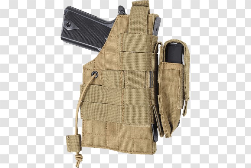Gun Holsters MOLLE Pistol Concealed Carry Military Tactics - Stock - Holster Transparent PNG
