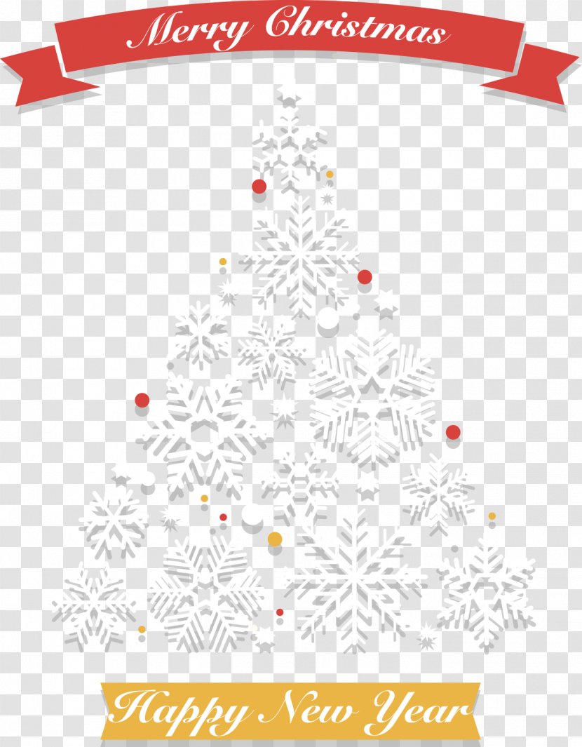 Christmas Tree Santa Claus Ornament - Snowflake Transparent PNG