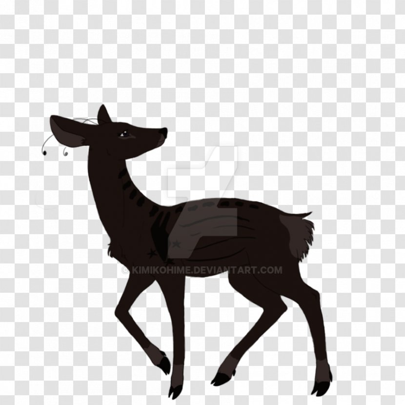 Reindeer Antler Pack Animal Black Silhouette Transparent PNG
