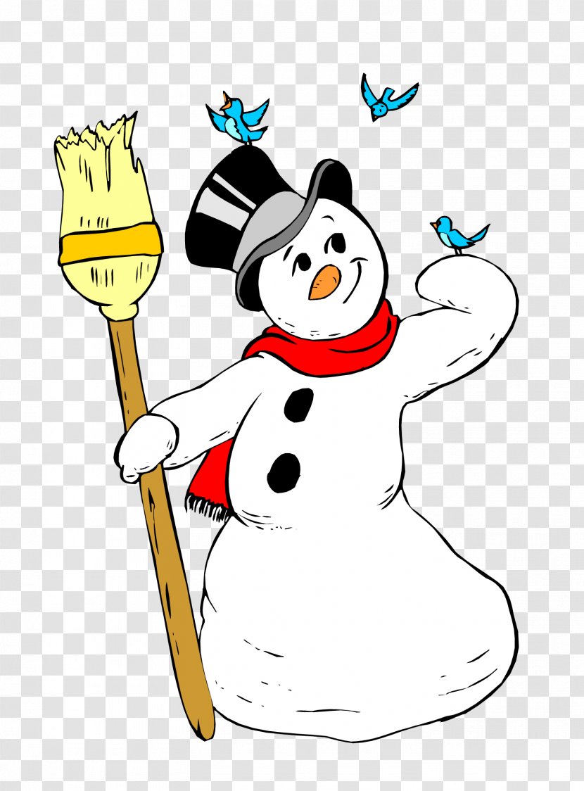 Snowman Animation Clip Art - Food - Take A Broom Transparent PNG