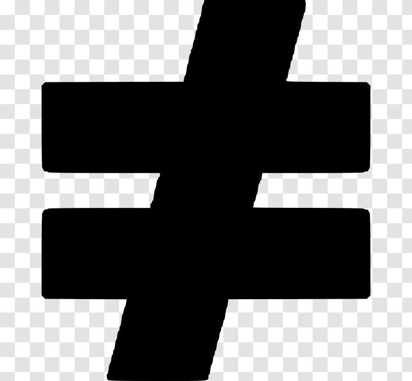 Equals Sign Equality Mathematics Symbol Clip Art - Cross Transparent PNG
