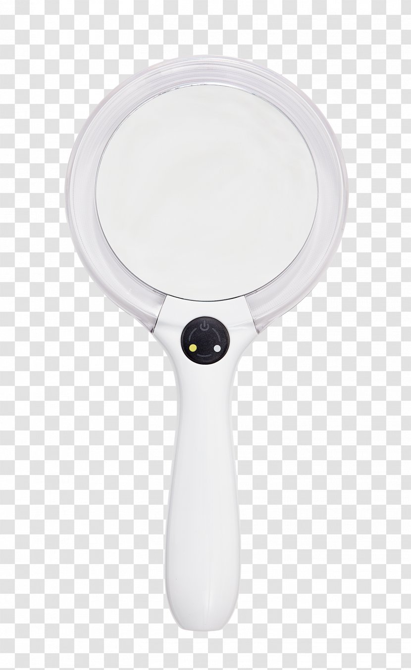 Light-emitting Diode Magnifying Glass Mirror - Cosmetics - Handheld Transparent PNG