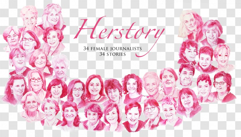 Herstory Gender Equality Journalist News - Magenta Transparent PNG