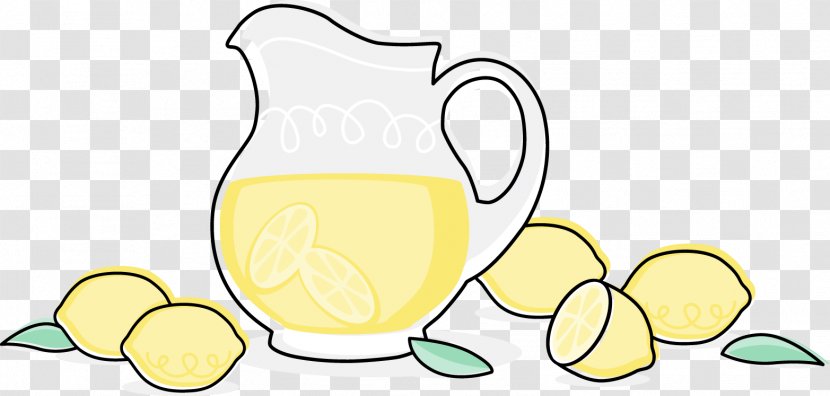 Lemonade Juice Iced Tea Pitcher Clip Art - Artwork - Lemon Transparent PNG