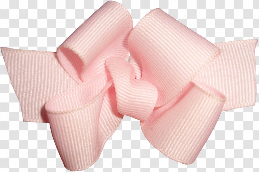 Pink Ribbon Shoelace Knot Download - Peach - Bow Transparent PNG