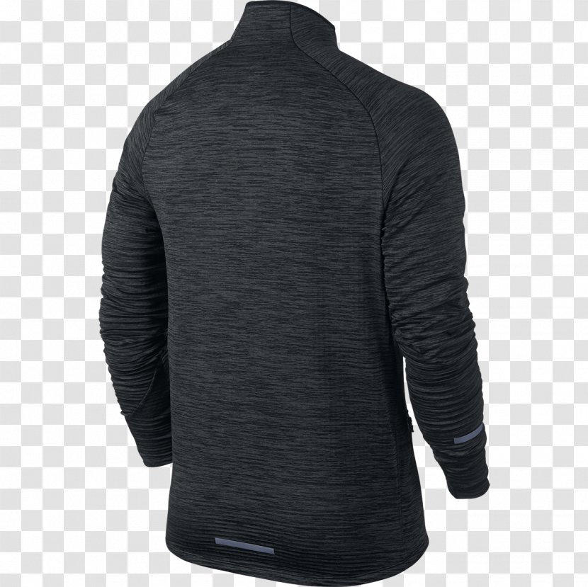 Hoodie Nike Sweater Jacket - Black Transparent PNG