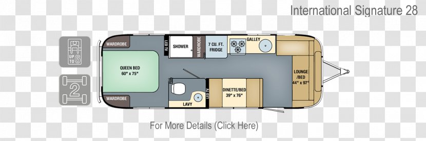 Airstream Caravan Campervans Trailer Floor Plan Transparent PNG
