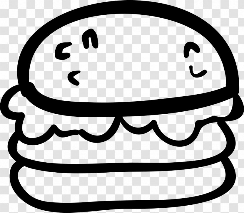 Hamburger Junk Food Fast Cheeseburger Drawing - Line Art - Hand Drawn Rattan Transparent PNG
