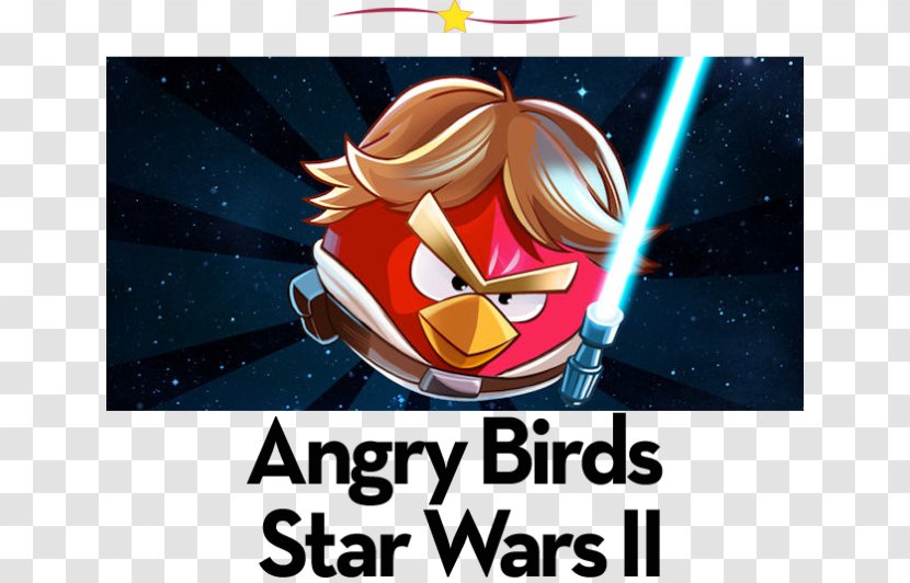 Angry Birds Star Wars II Go! Luke Skywalker HD - Flower - Silhouette Transparent PNG