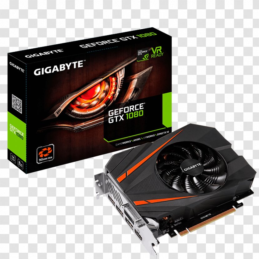 Graphics Cards & Video Adapters Mini-ITX Gigabyte Technology 英伟达精视GTX NVIDIA GeForce GTX 1080 Ti - Nvidia Geforce Gtx Transparent PNG