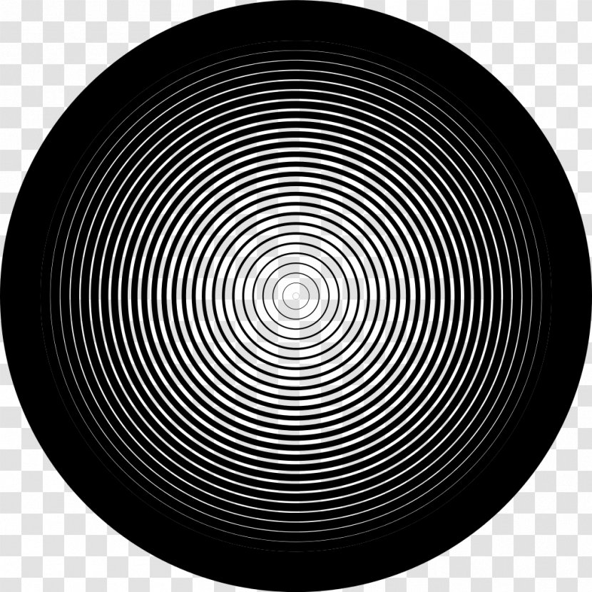 Circle Spiral - Monochrome Photography - Concentric Transparent PNG