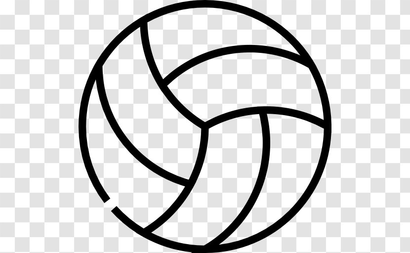 Volleyball Ball Game Basketball - Black And White Transparent PNG