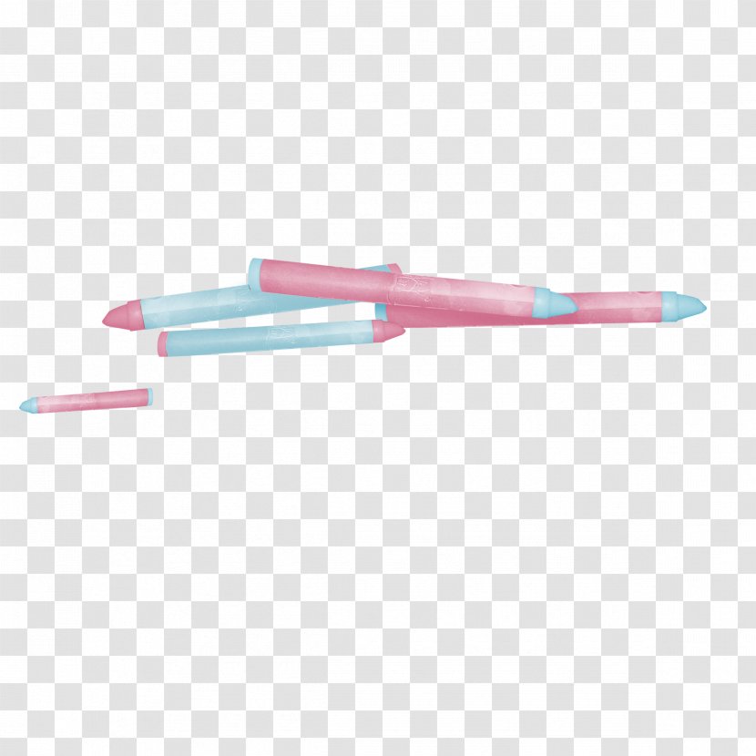 Colored Pencil Pink - Painting - Pen Transparent PNG