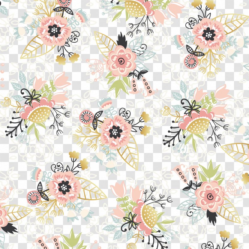 Floral Design Flower - Colored Background Transparent PNG