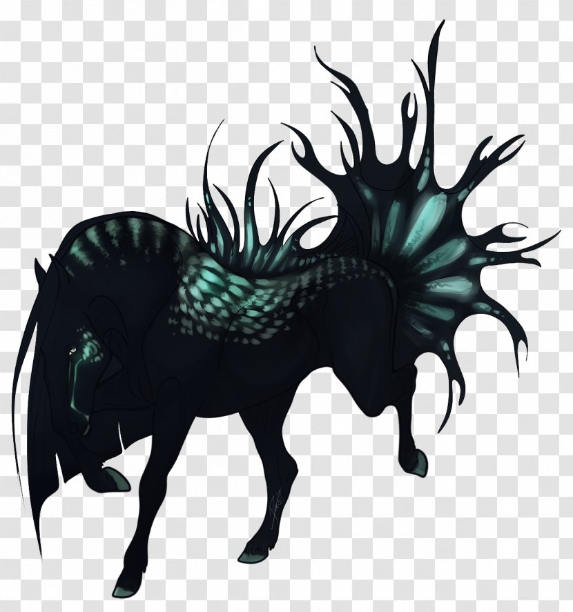 Graphic Background - Cattle - Teal Dragon Transparent PNG