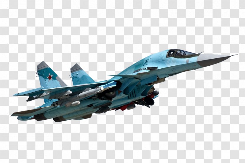 Sukhoi Su-34 Su-27 Airplane Russia Transparent PNG