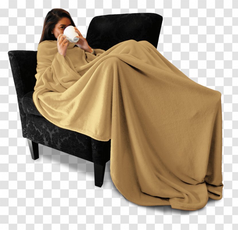 Sleeved Blanket Couch Carpet Chair - Linens Transparent PNG
