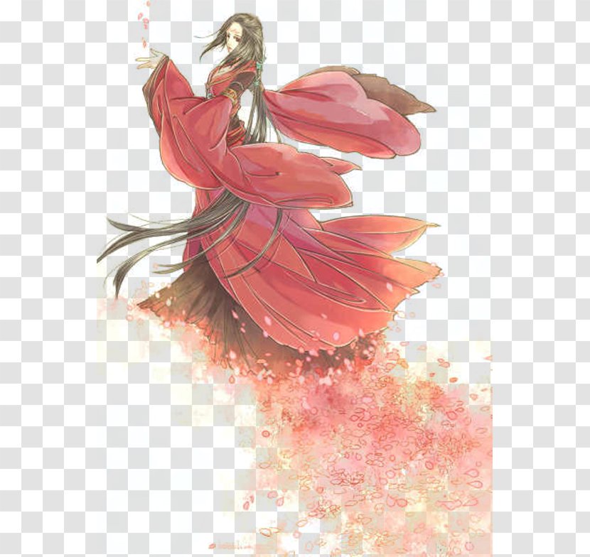 Red Costume Drama Illustration - Frame - Queen Transparent PNG
